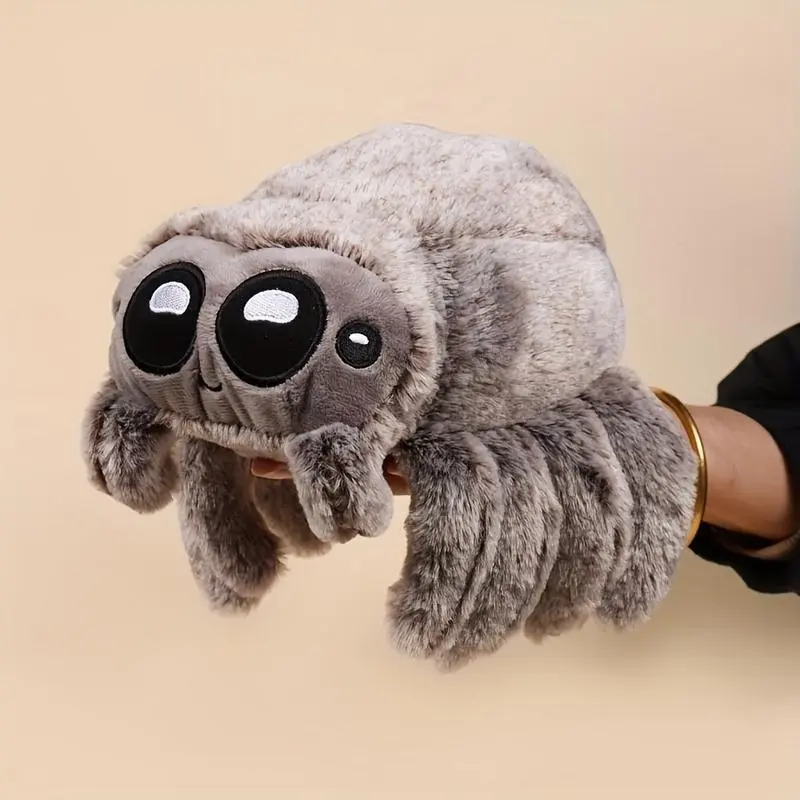 Extra Soft Fluffy Spider Stuffed Animal - Soft Adorable Stuffed Polyester Fiber Toy, Interactive, Durable, Ideal Spooky Halloween Party Decor & Cozy Home Accent, Sports & Outdoor Protective Gear Accessory
