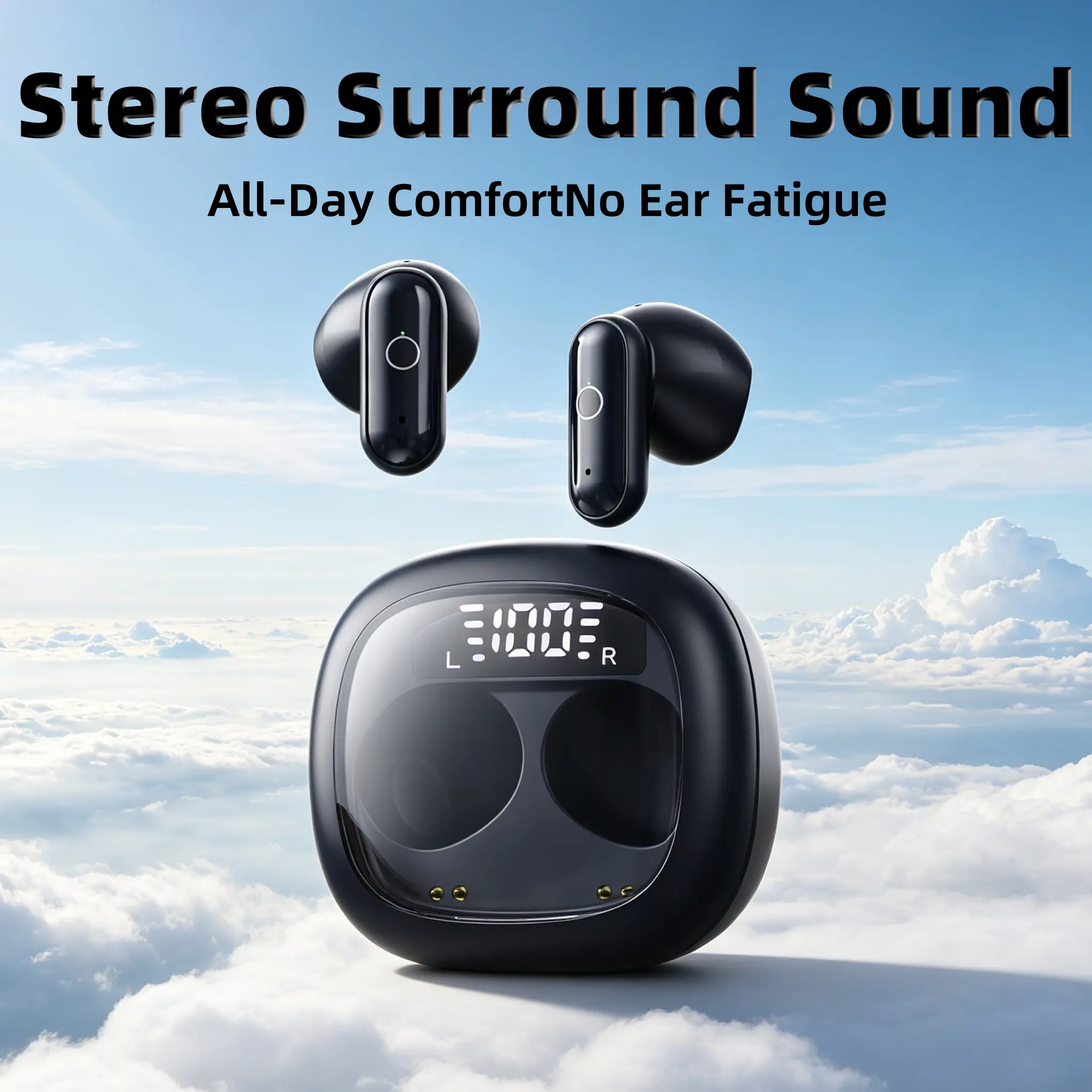 Ultra Tiny Bluetooth Sleep Earbuds - Gentle Skin-Friendly Silicone Audio Headphone for Sensitive Ear Canals, Pain-Free Overnight Wear, No Soreness When Rolling Over, Micro Invisible Low-Key Shape, Charging Supported for Sleep & Music Use