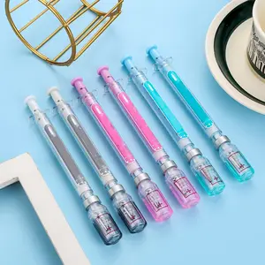 Creative Syringe-Shaped Gel Pen, 10 Pack Portable 0.5mm Multi-Use Writing Pens, Modern Fun Writing Tools, Office Supplies for Students and Professionals