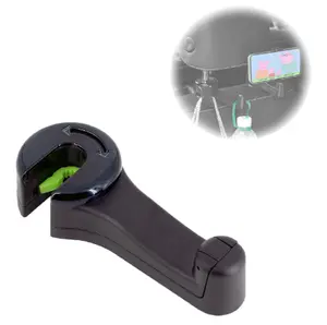 2 in 1 Car Headrest Hidden Hook with Phone Holder, 360° Rotation Organizer Back Seat Hook