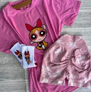 Only T-Shirt, Sweatshirt, Hoodie Y2K Powerpuff Girl Pink Fun Graphic Shirt, Retro Cartoon Tee, Cute Streetwear Shirt, Nostalgic Gift For Fans KO6