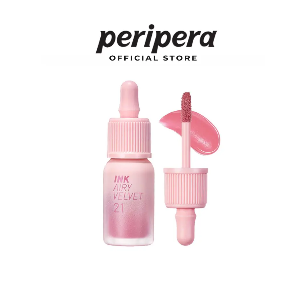 [PERIPERA Official Shop] PERIPERA Ink Airy Velvet Lip Tint | Lip Volumizer Glossy Liquid Lip Makeup Cosmetic | Intensely Pigmented Lightweight Lip Care Tint | Soft Airy Velvet Finish with Gloss Lipgloss Effect