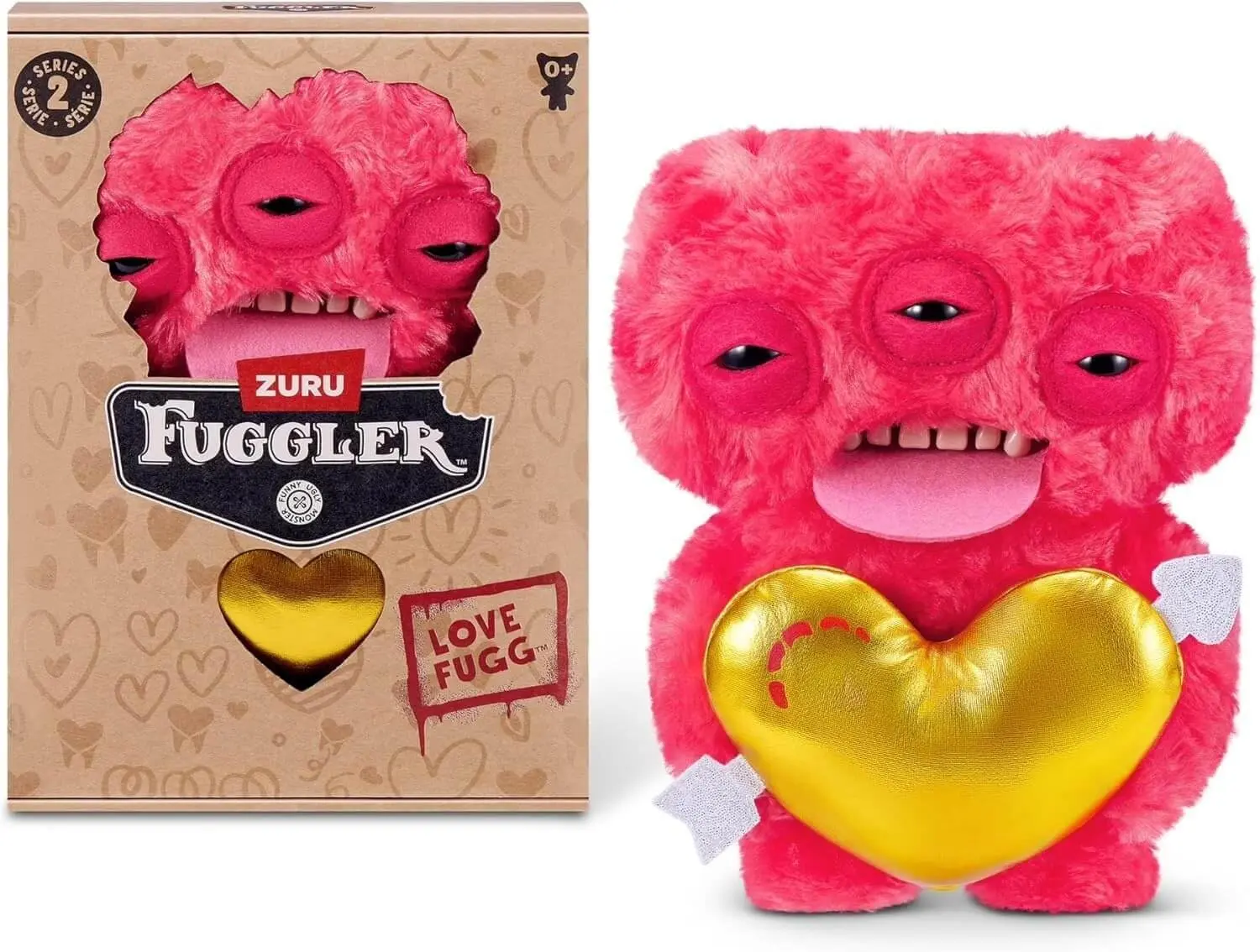 Zuru Fuggler Red Valentine's Day Series 2 Limited Edition Love Fugg Collectible Toy