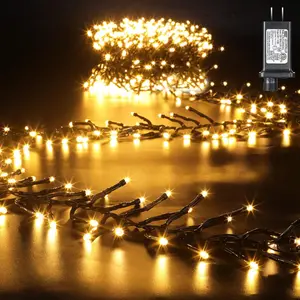 Quntis LED String Light 25FT, Outdoor Waterproof  Cluster Lights, Wedding Party Holiday decor, Warm White Twinkle Fairy Lights Decor Ornaments Christmas Decoration