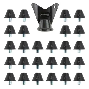 Cannon Sports 26 Nylon Cleat Spikes with Wrench – 0.5 Inch Universal Cleat Replacement Studs for Football, Soccer, Lacrosse Shoes - Fits M5 Thread Stud Ports – All Surface