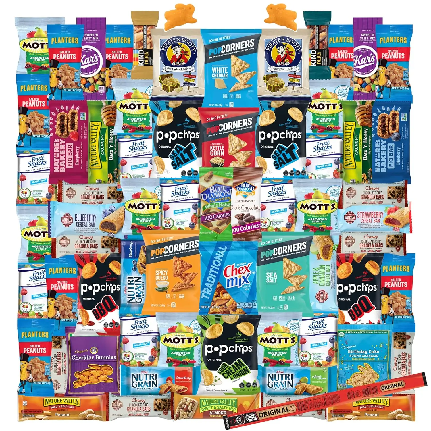 Foxy Fane 66-Count Holiday Gift Box - Assorted Healthy Snacks & Treats - Ideal Variety Pack for Easter, Christmas & New Year - Perfect for Family, Friends & Office Gifting