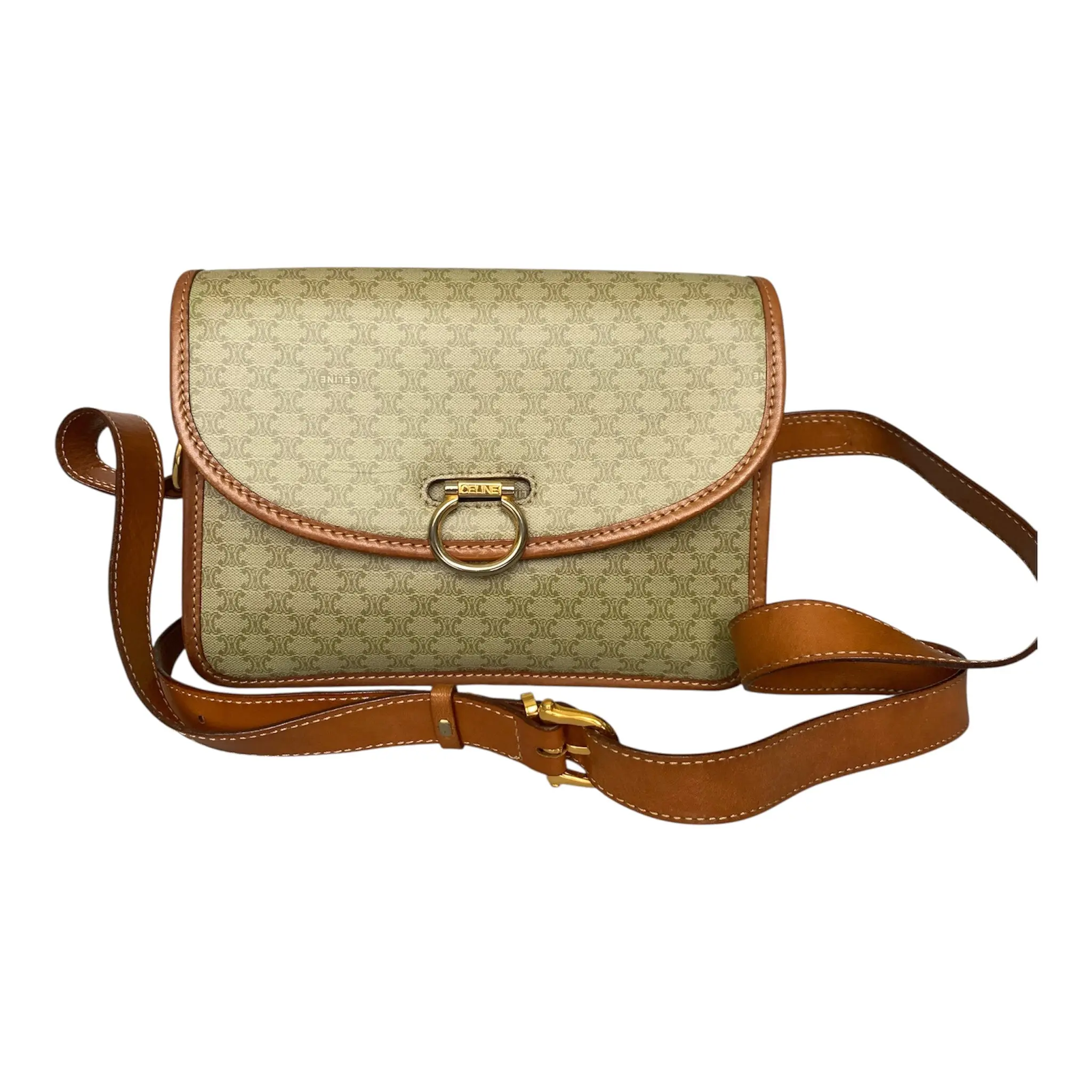 Pre-owned Celine bag Crossbody Bags FINAL SALE NO RETURN NO CANCEL vintage macadam cross body Authentic with COA