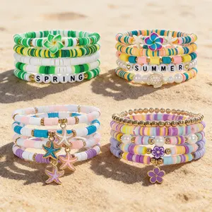 19pcs Vibrant Summer Beach Multi-Layer Bracelets Set - Colorful Beads, Plumeria Decor, Starfish/Turtle, Stackable Multi-Strand Design - Festival Wear Jewelry, Ideal Gift for Anniversaries & Special Occasions for Women, Men & Vacation Style Enthusiasts