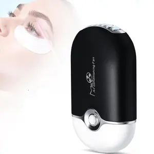 Portable Mini Eyelash Extension Cooling Blower, USB-C Rechargeable Handheld Fan with Sponge, Perfect for Lash Application & Summer Use