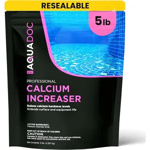 AquaDoc Pool Calcium Hardness Increaser - 5lb - Fast-Dissolving Calcium Chloride for Swimming Pools - Made in The USA