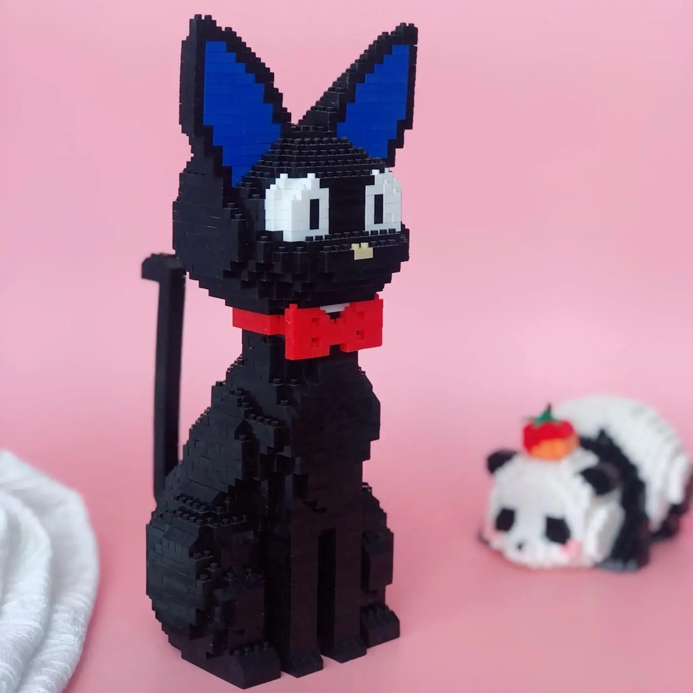Cartoon Cat Design, 1500pcs/set DIY Creative 3D Assemble Bricks Toy, Assembly Building Blocks, Model Ornament, Art Decoration, Model Building Kits