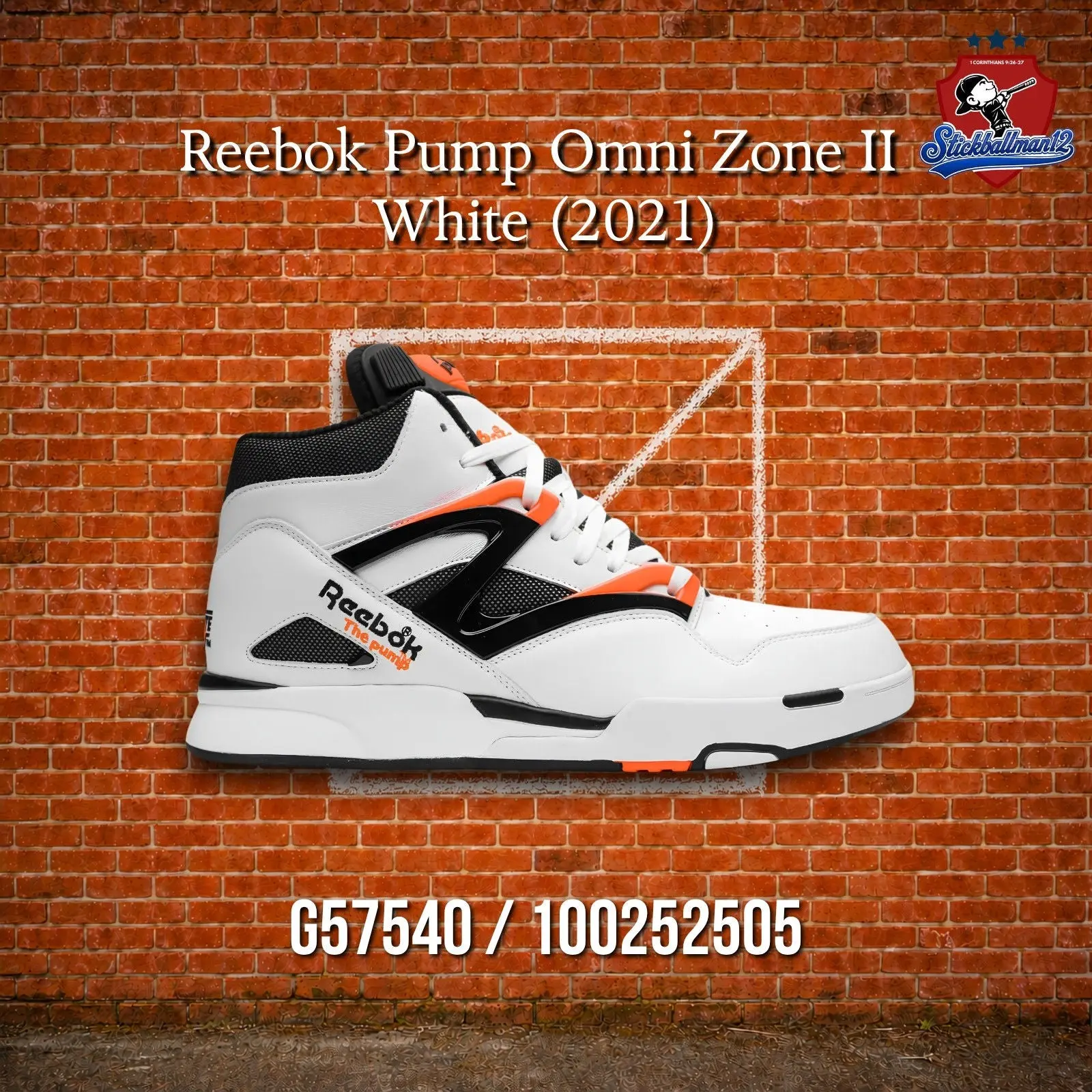 Reebok Pump Omni Zone II White 2021 (G57540 / 100252505)