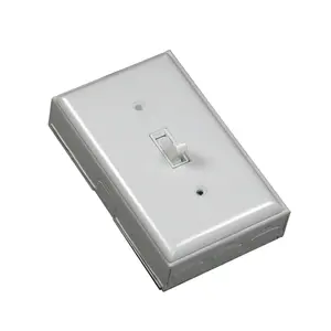 212 MAIN Heavy-Duty Wiremold Metal Box Switch Kit, White, Easy-Install Electrical Switch Accessory for Home Improvement Projects