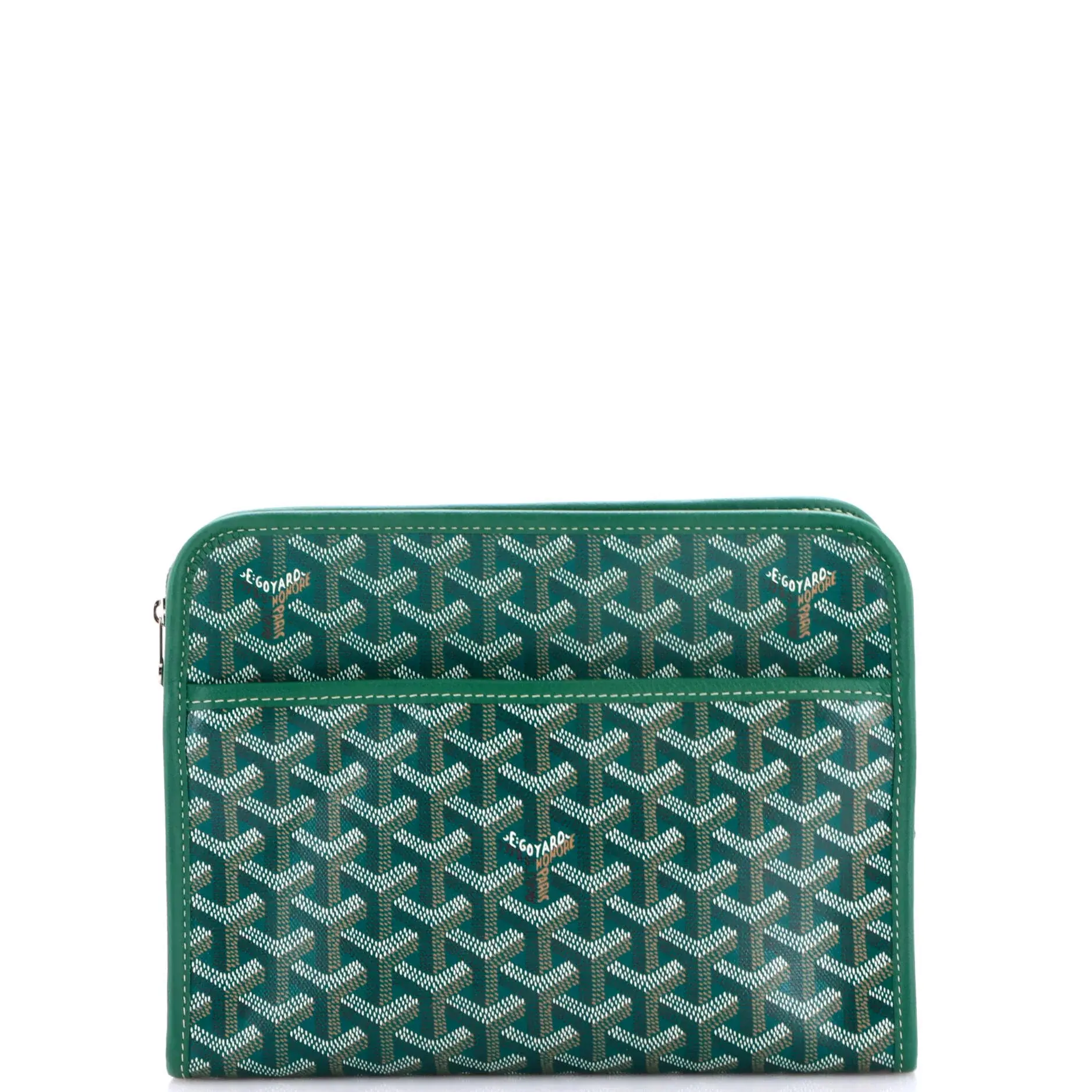 Pre-owned Goyard Canvas Coated Clutches & Wristlets Jouvence Toiletry Pouch Coated Canvas MM by Rebag