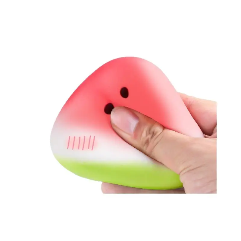 Kawaii Watermelon Squishies, Slow Rebound Squishies, Slow Rising Soft Fruit Toy, Stress Relief Squeeze Fidget Sensory Toy, Ideal for Adults & Party Favors