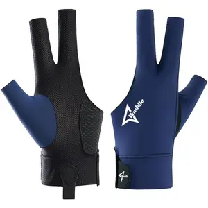 3 Finger Left Hand Billiard Pool Glove Snooker Cue Sport Glove Popular Sizes for Men & Women