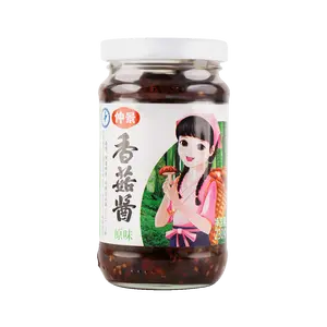 ZHONGJING Mushroom Sauce - Authentic Henan Specialty, Savory Noodle Topping & Rice Condiment, Original Flavor, 230g