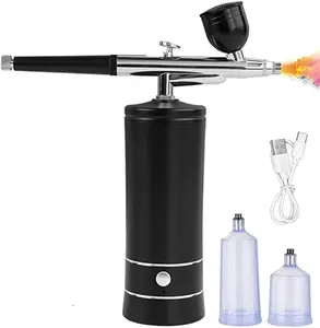 All-in-One Wireless Airbrush Kit with Compressor – For barber, nail art, cake decorating, makeup, and model painting. No cords, just pure creativity. Portable, precise, and perfect for any project, from home DIY to pro studio work.