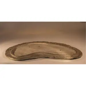 212 MAIN Medium Size Rock Planting Slab - 18x10.5x1 in., GFRC Mix, Drainage Holes, Real Look