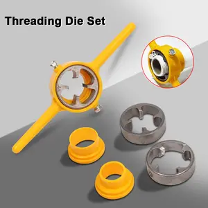 Multifunctional Plastics Water Pipes Threading Die Imperial Manual Tap Screw Dies Set PVC NPT 60° Conical Tube Thread Die Kit