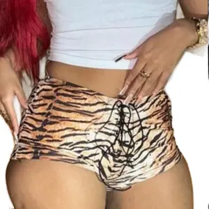 Women's Tiger Print Shorts - Fashionable and Unique Design for Stylish Wear