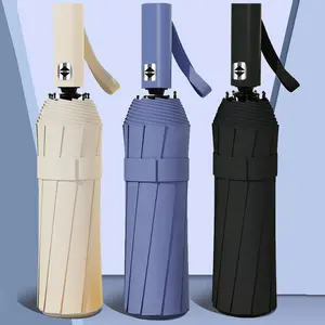 24-bone Reinforced Umbrella, Folding Umbrella, Fully Automatic Umbrella, Windproof Umbrella, Wind Resistant Umbrella, Anti-UV Sunscreen Umbrella, Sunny and Rain Dual-use Umbrella