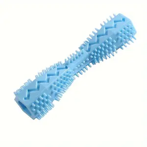 1pc Durable Dog Chew Stick, Toothbrush for Tooth Cleaning and Massage - Soft Rubber Pet Toy