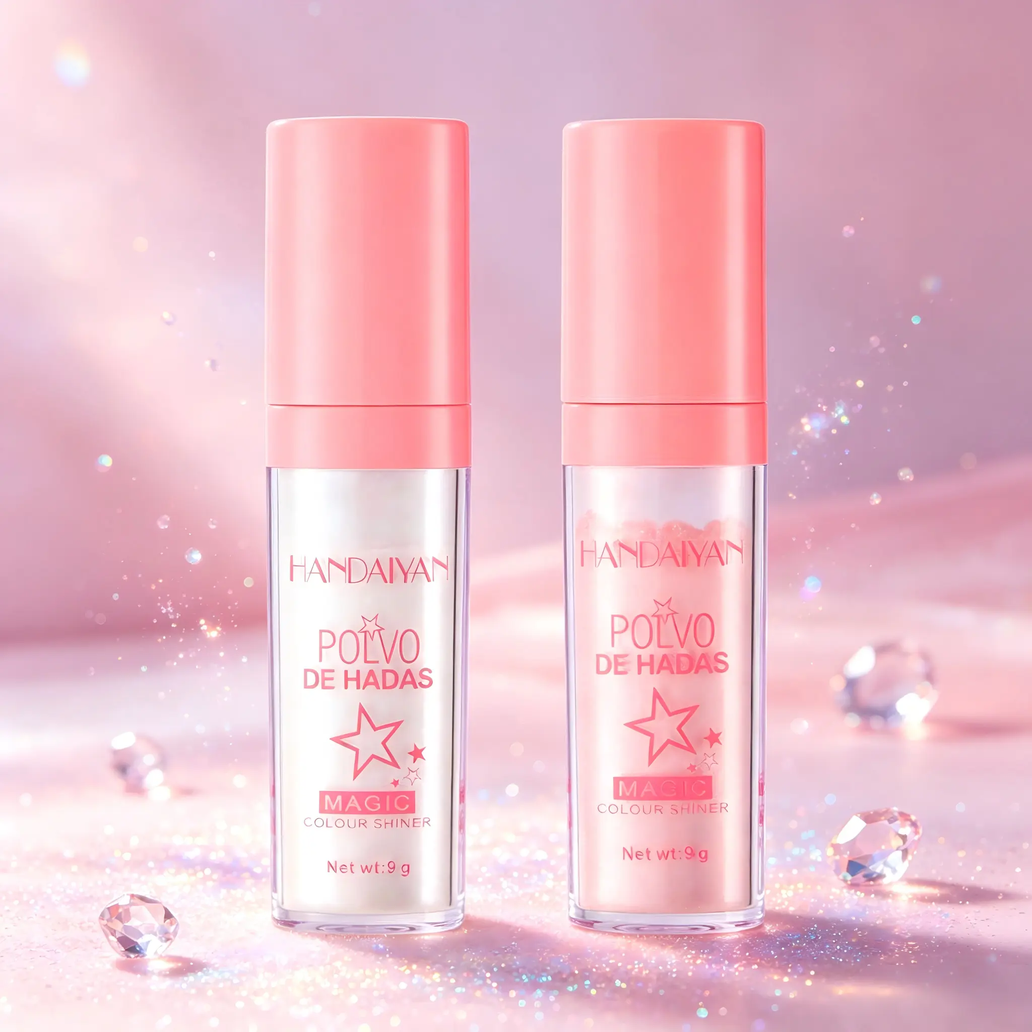 Shimmer Fairy Dust Highlighter Powder Stick - Full Body & Face Glitter Glow Seeker Highlighter Sparkling Glowy Highlighter 1/3 Counts Long Lasting Body Glitter Powders Makeup for Women& Girls Party Holiday SummerVibes