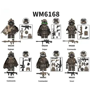 Mini Soldier Building Block Figures, Aesthetic Desk Decor Set, DIY Collectible Toy, Room Setup Display for Kids & Collectors