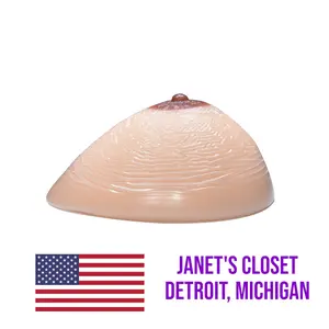 Janet's Closet 44DD/46D/48C Deep Concave Silicone Breast Forms for Transgender Women Crossdressers Cosplay & Womenswear