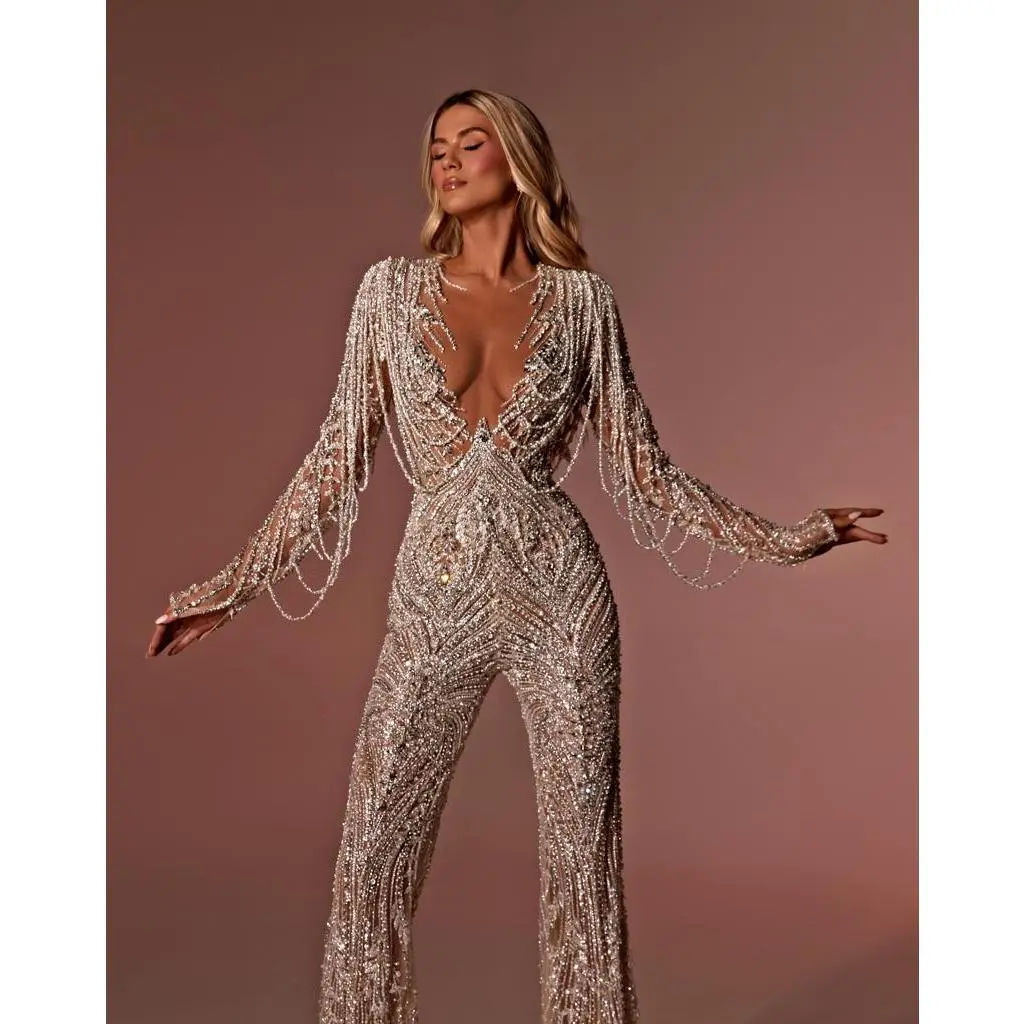 FRINGES BRIDAL JUMPSUIT