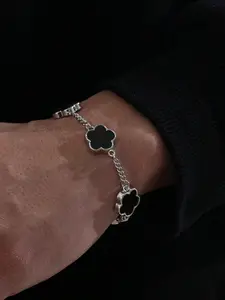 1-Piece Business Fashion Design Classic Lucky Clover Men's Bracelet