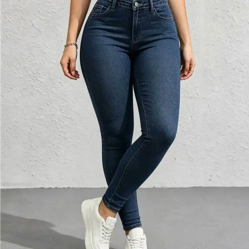 Stretchy Jeans for Women High Waist Jeggings Tummy Control Skinny Jeans Pull on Leggings with Pockets Trendy Casual