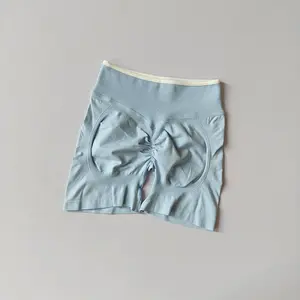 Gym Shorts Women Fitness Sports High Waisted Shorts Running High Waisted Yoga Shorts Workout Seamless Workout Tight