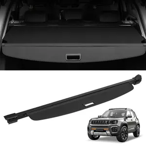 【Spotlight Day】VEVOR Retractable Cargo Cover, Upgraded Waterproof Trunk Cover Security Shield Shade for Jeep Grand Cherokee 2 Row 2022-2024, UV Resistant Rear Trunk Cover with Aluminum Alloy & PVC Material