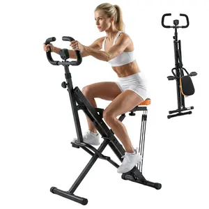 Deep Squat Machine for Home Gym, Multi-Functional Squat Machine with Adjustable Resistance, Space Saving Workout Equipment for Glutes and Abs Training, 300 lbs Capacity