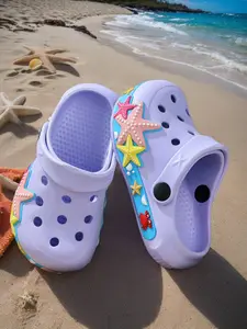 Kids Fashion Hole Shoes, Lightweight Comfortable Cartoon Pattern, Suitable for Boys Girls Daily Casual Outdoor Sports, Children Beach Shoes, Summer Sandal