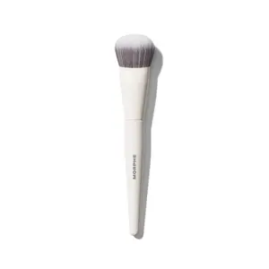 Morphe M242 Slanted Cream & Liquid Bronzer Brush for Soft Sculpting Dense Bristled Tip Stippling Sweeping Pressing