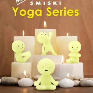 SMISKI Yoga Series Mini Figure | Glow in The Dark Blind Box Collectible Shelf & Desk Decor