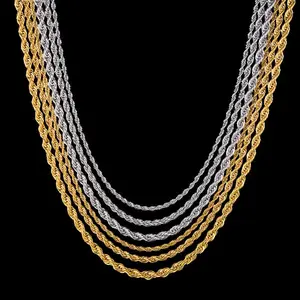 2/3/5 mm Stainless Steel Silver Cuban Curb Chain Necklace 18-24 "Men and Women Daily Jewelry Birthday Anniversary Gift Necklace, Hip Hop Buddy Necklace, Party Wear Elegant initialnecklace cuban link chain