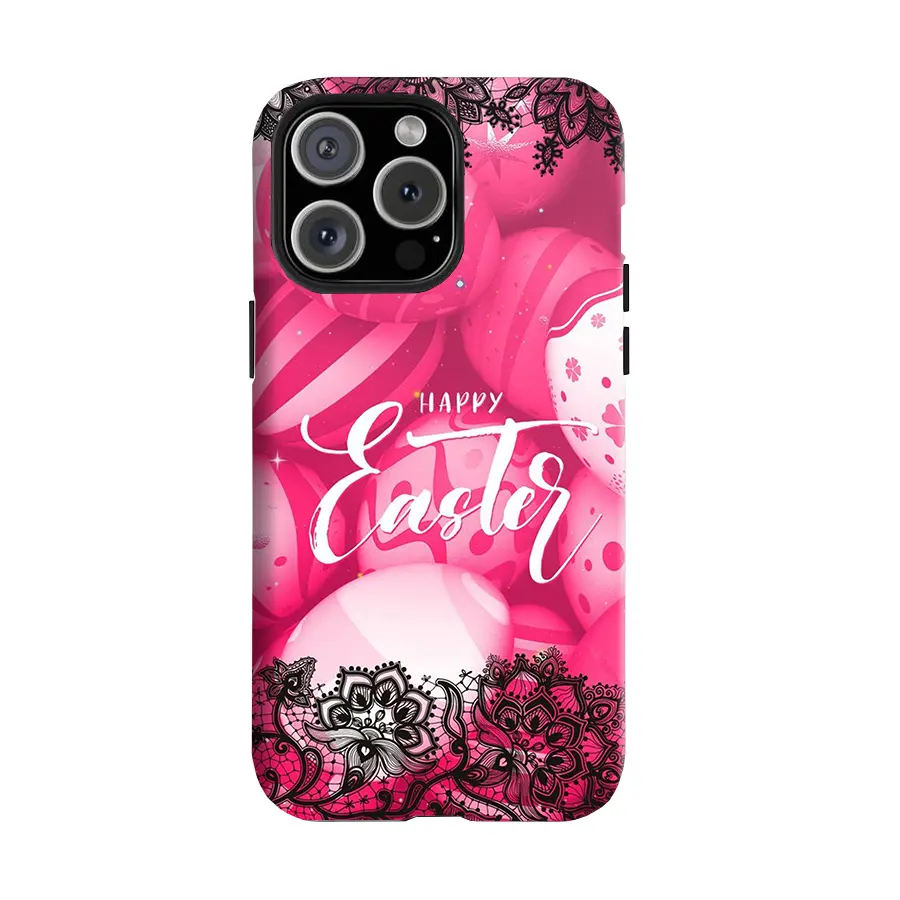 Y-Easter pink-themed egg pattern phone case,Easter Bonus,Having good protective properties,for iPhone 16 15 14 13 12 11 17Pro Max,for Samsung S25 S24 S23 S22 Ultra,Protective Cover