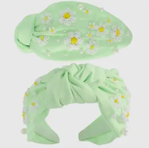 Green Floral Headband