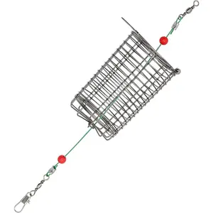 10pcs Fishing Bait Trap Cage Feeder Baits Cage Basket Holder Coarse Lure Feeder Fishing Tackle Kit
