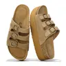 Project Cloud Women's Genuine Suede Wedge Sandals | Casual Summer Walking Footwear | Memory Foam | Lightweight Non-Slip – Dyan
