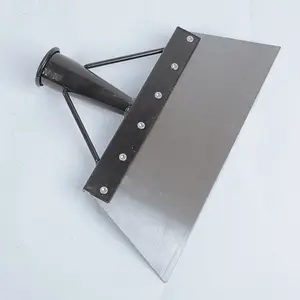 Stainless Steel Multi-Use Shovel - Flat Diagonal Metal Tool with Tool Box Kit, Ideal for Ice Removal, Garden Maintenance