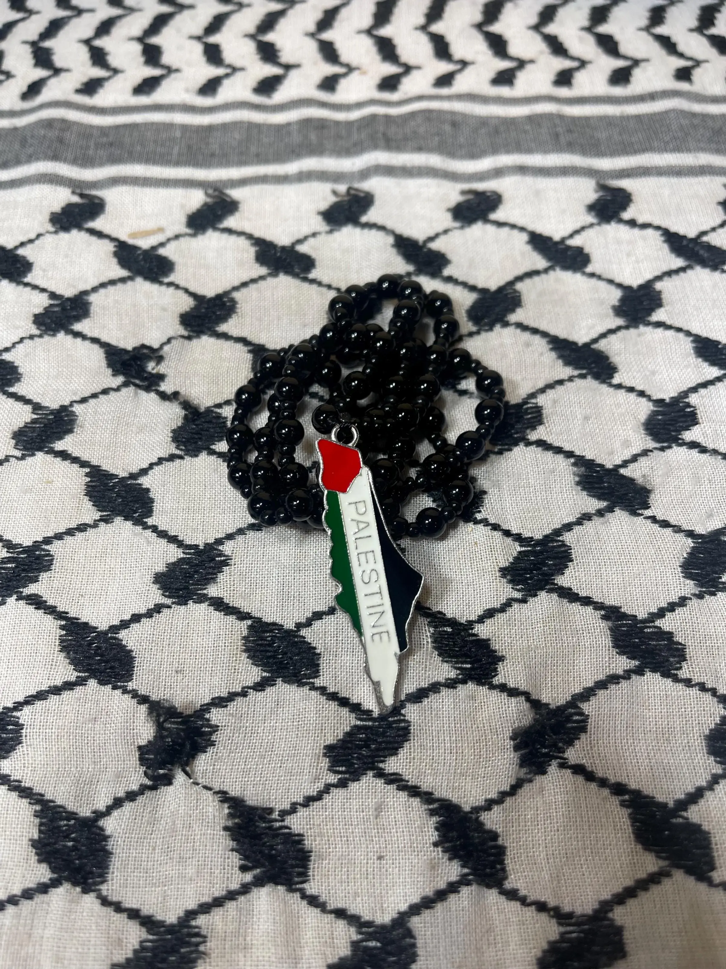 Map with Palestine Flag Rear Mirror Ornament Imported from Palestine.
