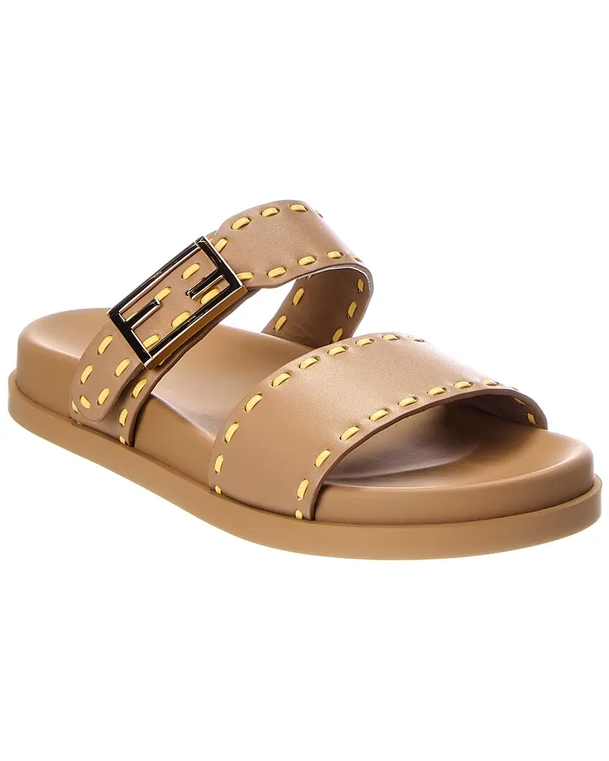 FENDI Feel Leather Sandal