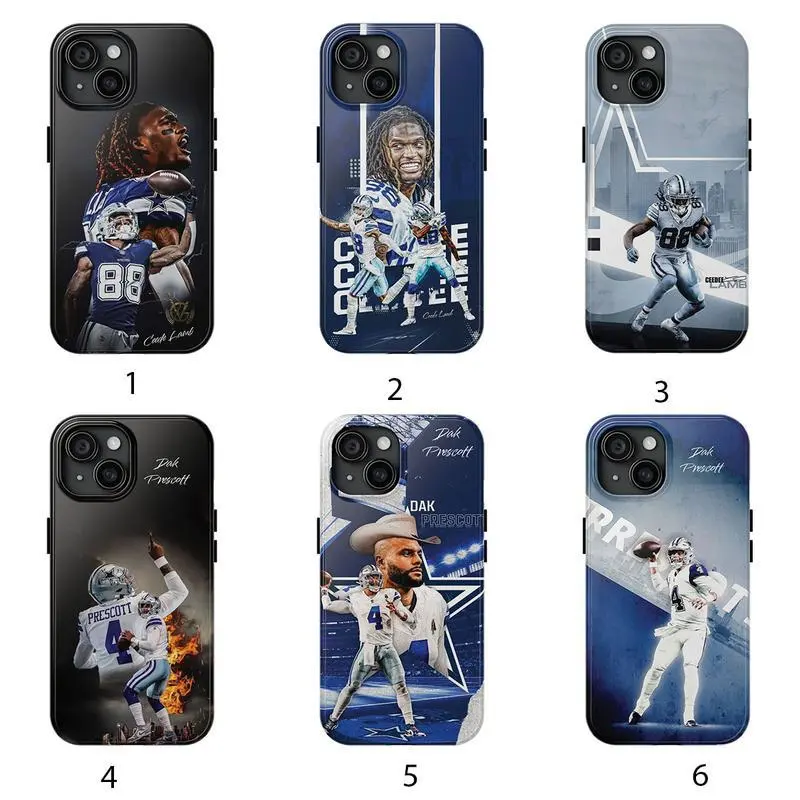 Ceede Lamb - Dak Prescot Tough Phone Case4-6 Football Phone Case | Sports Fan Gift | Cover for iPhone 11 12 13 14 15 16 17 x Samsung 21 22 23 24 25