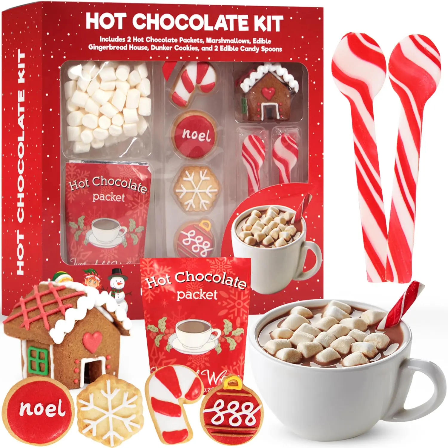 Hot Chocolate Kit, Holiday Hot Cocoa Gift Sets With Hot Chocolate Packet