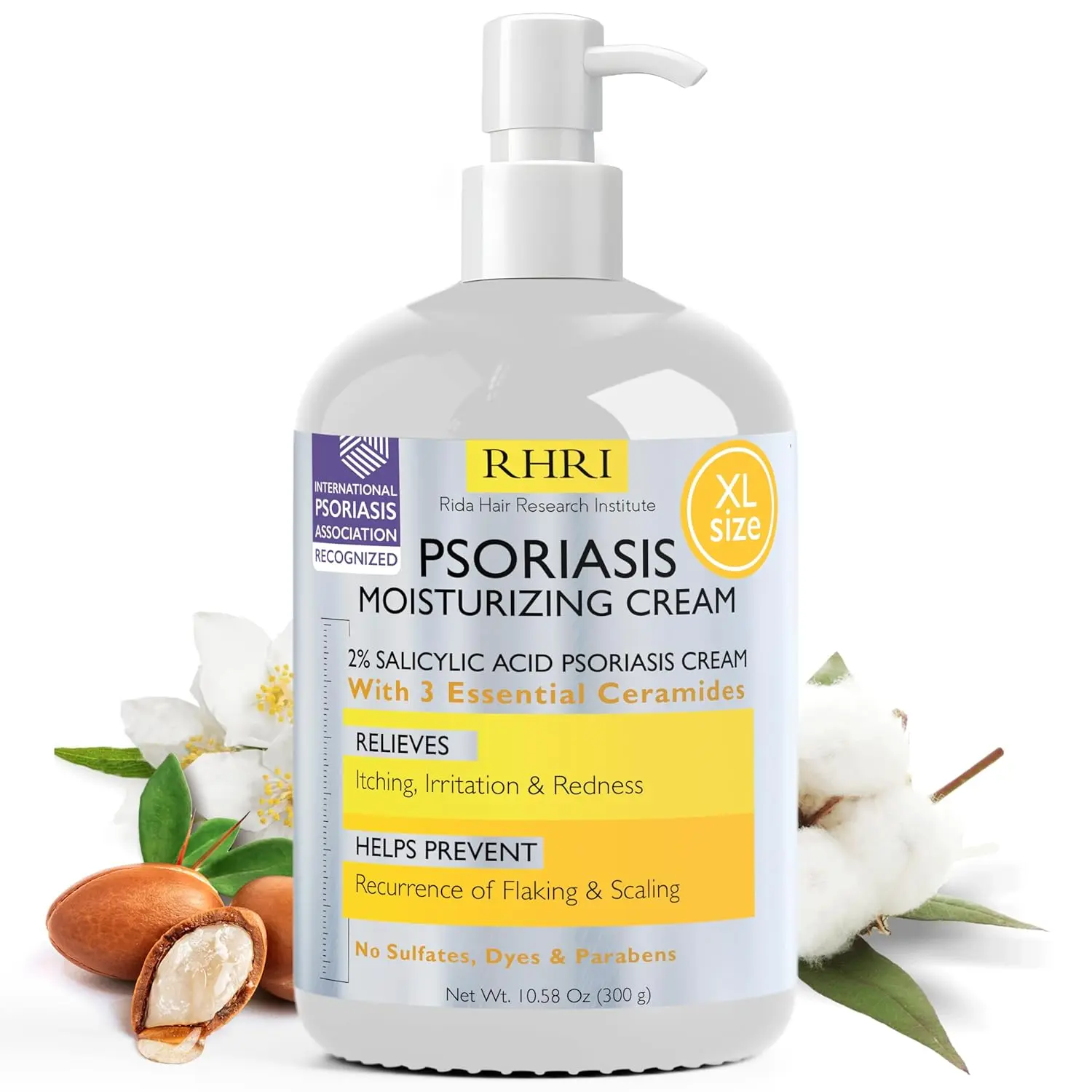 Psoriasis Cream for Itchy Scalp, Face & Body | Eczema Cream for Adults | Psoriasis Treatment for Skin | Itching, Irritation & Redness Relief | XL Size